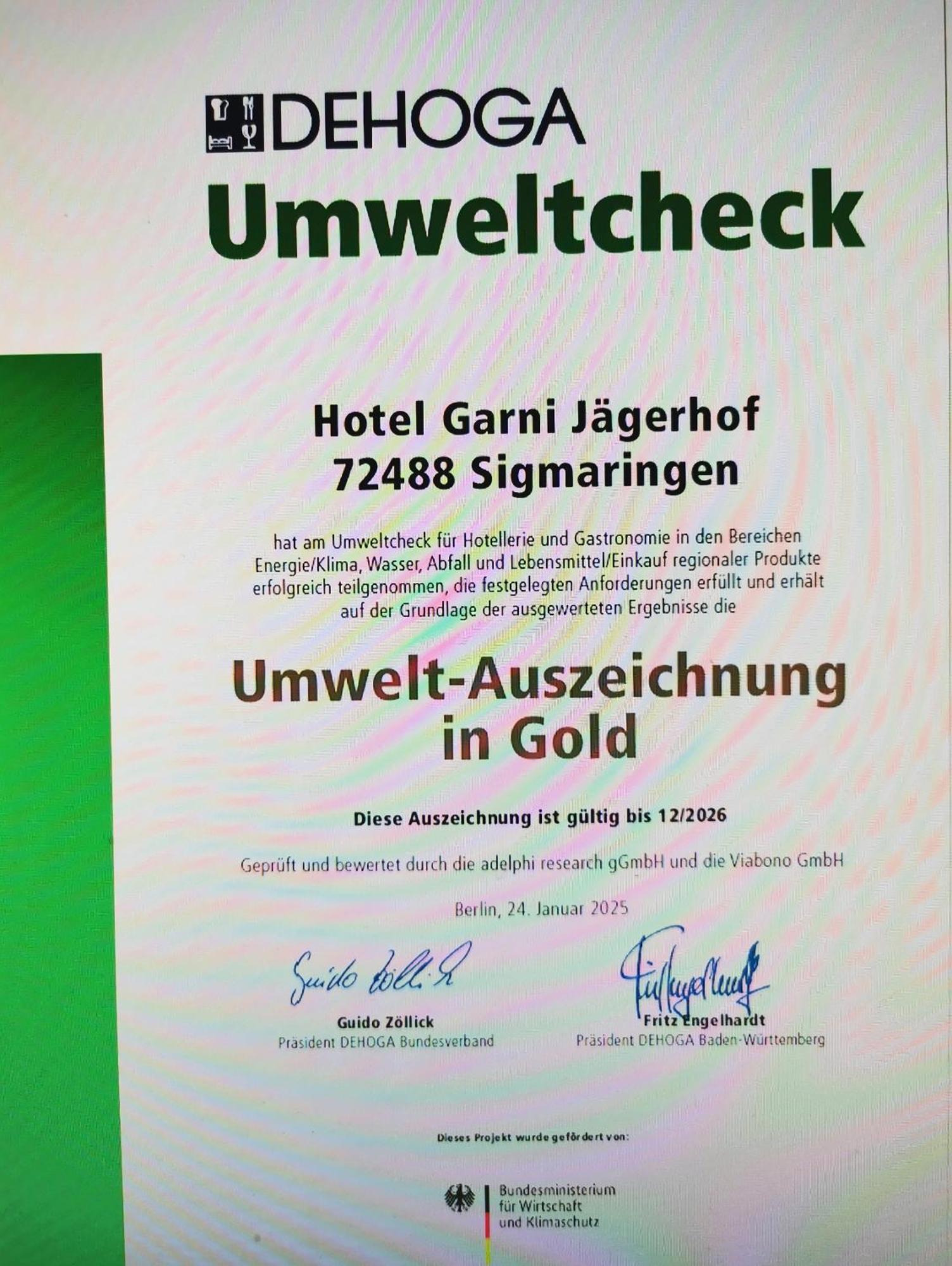 Hotel Garni Jaegerhof زيغمارينغن المظهر الخارجي الصورة